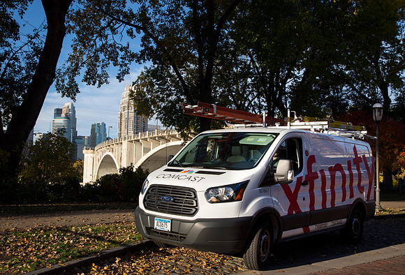 Comcast Technician Traveling Through Twin Cities