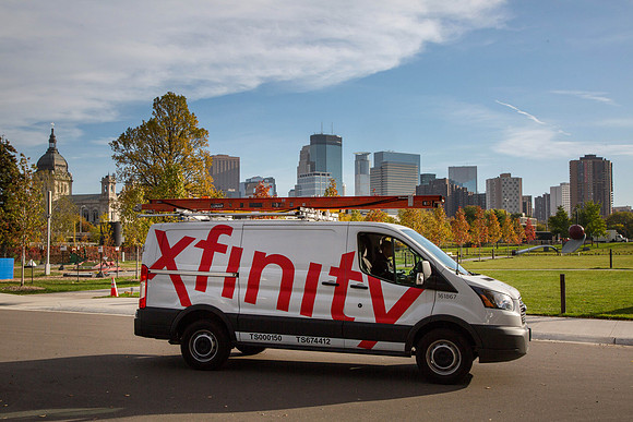Comcast Technician Traveling Through Twin Cities