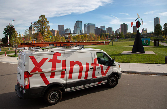 Comcast Technician Traveling Through Twin Cities