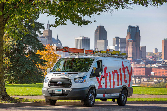 Comcast Technician Traveling Through Twin Cities