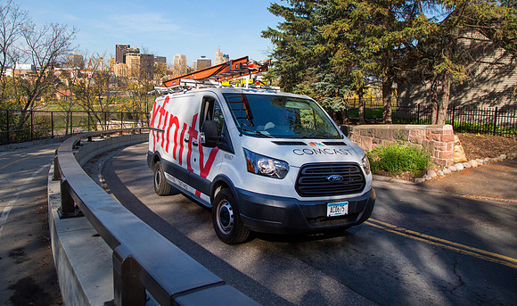 Comcast Technician Traveling Through Twin Cities